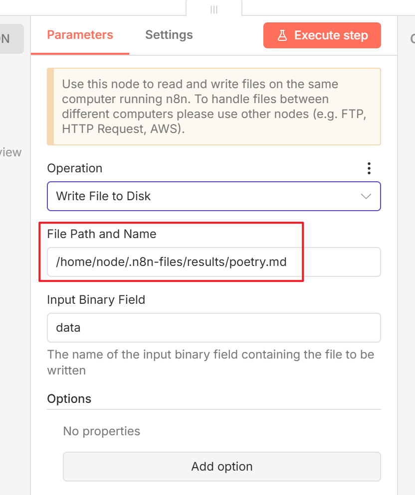 Write Files from Disk