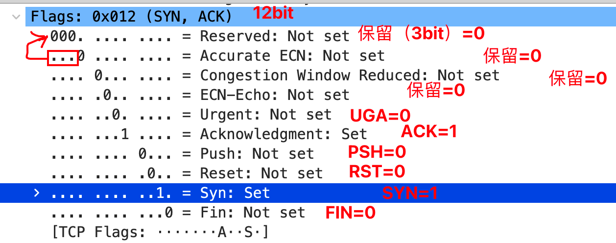 TCP标志位结构