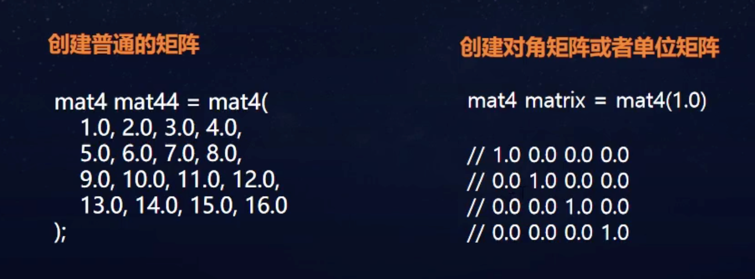 创建矩阵